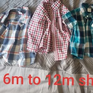6m to 12m dress shirt  set of 4